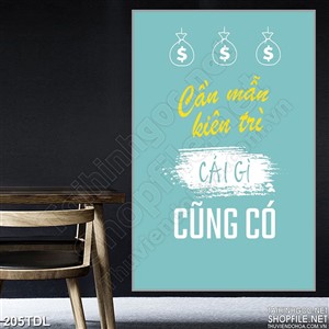 Tranh động lực sự kiên trì in uv