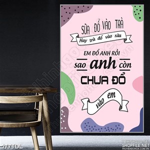 Tranh ca phe động lực treo tường