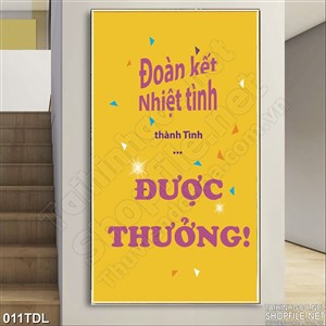 Tranh động lực đoàn kết in treo tường