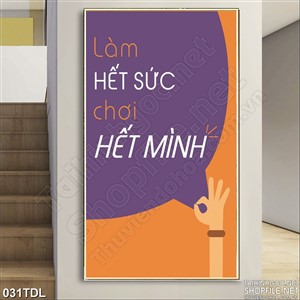 Tranh động lực làm hết sức