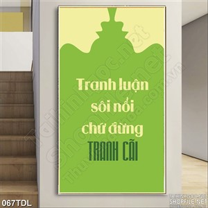 Tranh động lực tranh luận in treo tường