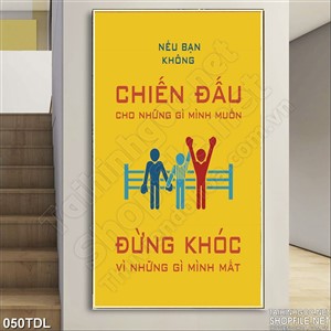 Tranh động lực chiến đấu in treo tường