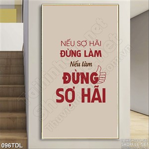 Tranh động lực đừng sợ hãi