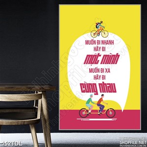 Tranh động lực hãy đi cùng nhau