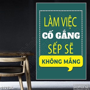 Tranh động lực làm việc cố gắng