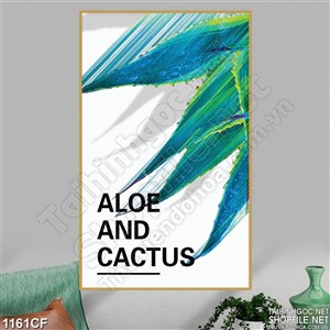 Tranh vẽ phá cách chiếc lá treo trường quán cà phê