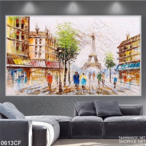 Tranh thủ đô Pari thu nhỏ trong quán cà phê