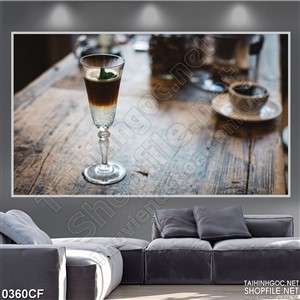 Tranh lý cocktail hương vị cà phê