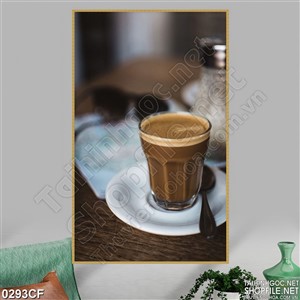 Tranh ly cà phê frappe' của đất nước Hy Lạp
