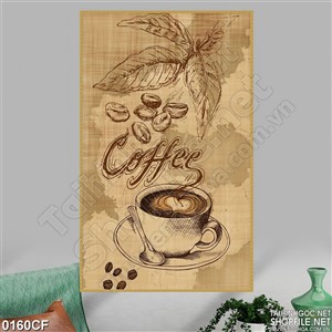 Tranh vẽ logo cho quán cà phê cổ điển