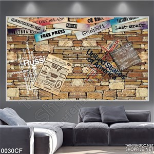 Tranh decor trang trí quán cà phê cổ điển