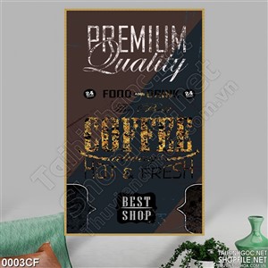 Tranh decor cà phê trang trí độc đáo