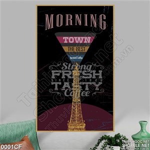 Tranh decor cà phê trang trí tường nghệ thuật