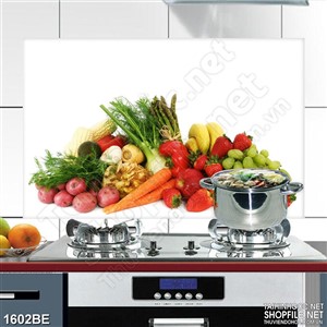 Tranh rau củ quả tươi trong căn bếp