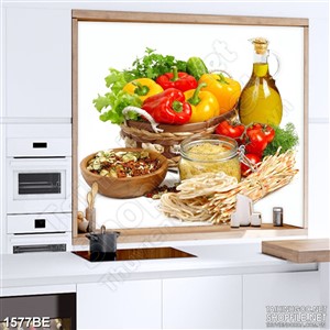 Tranh psd thực phẩm chế biến thức ăn trong bếp