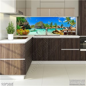 Tranh những chú cá heo trên biển treo bếp