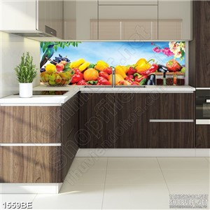 Tranh những trái ớt chuông trong vườn psd bếp