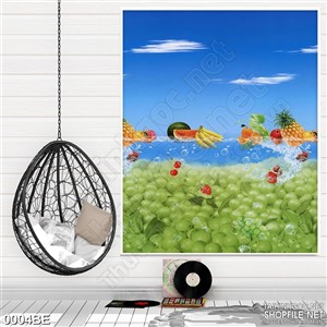 Tranh psd bếp ngũ quả