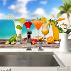 Tranh bếp những ly cam vắt