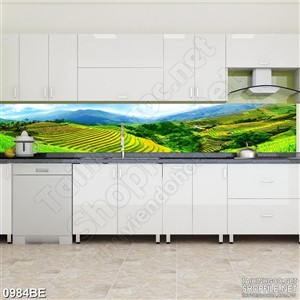 Tranh psd bếp ruộng bậc thang