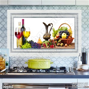 Tranh psd bếp chiếc bình cổ trên bàn rượu