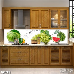 Tranh psd bếp chùm nho xanh miết