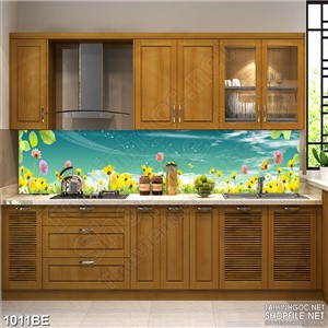 Tranh hoa dại trên bờ biển treo tường