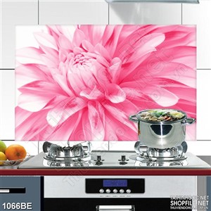 Tranh bông hoa nỡ rộ treo bếp