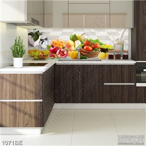 Tranh psd bếp chế biến rau củ tươi