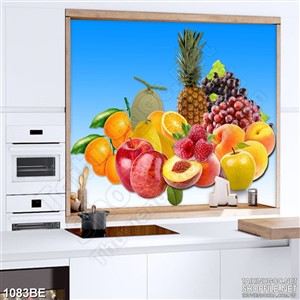 Tranh psd bếp bầu trời trái cây tươi ngon