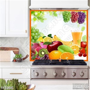 Tranh psd bếp những chùm nho trên cành