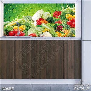 Tranh thực phẩm xanh trong nhà bếp