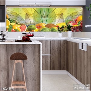 Tranh psd bếp những đường gân của chiếc lá