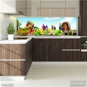 Tranh psd bếp bữa tiệc nhỏ trên đồng cỏ xanh