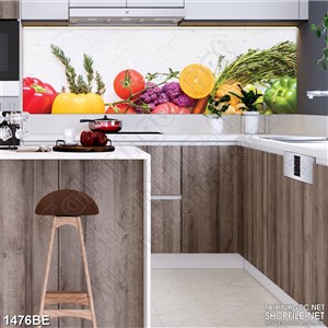 Tranh psd bếp rau củ quả tươi ngon Tranh psd bếp rau củ quả tươi ngon