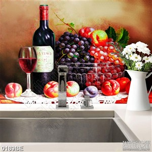 Tranh psd bếp rượu làm từ trái cây