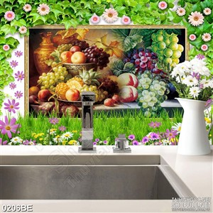 Tranh treo bếp trang trí ngủ quả