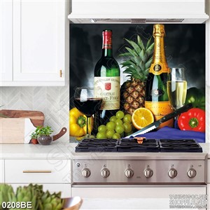 Tranh psd bếp trang trí rượu vang