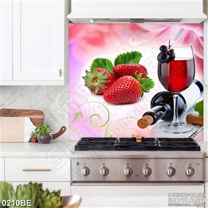 Tranh treo rượu vang đỏ treo bếp psd