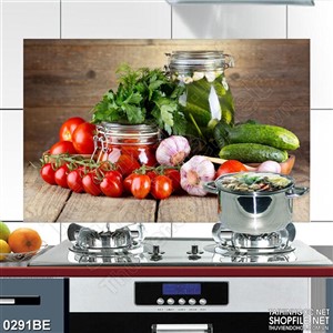 Tranh góc rau củ tươi trong phòng bếp