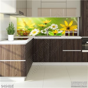 Tranh những bông hoa dại trong gió treo bếp