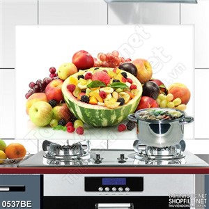 Tranh trái cây trộn treo bếp