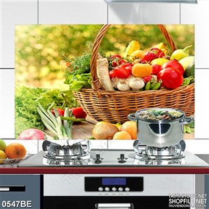 Tranh psd rau củ quả treo tường bếp