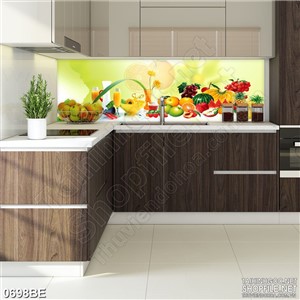 Tranh treo bếp bàn ăn đầy trái cây tươi