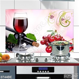 Tranh psd bếp rượu vang bên trái cherry Tranh psd bếp rượu vang bên trái cherry