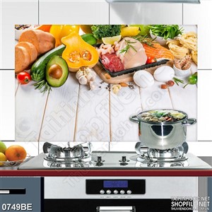 Tranh rau củ quả tươi dán tường