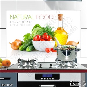 Tranh góc bếp đầy rau củ quả