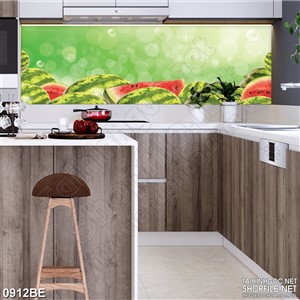 Tranh psd bếp những trái dưa hấu