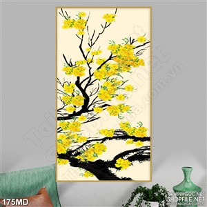 Tranh những bông mai vàng khoe sắc in canvas