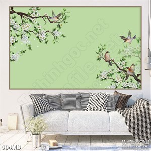 Tranh cành đào tết